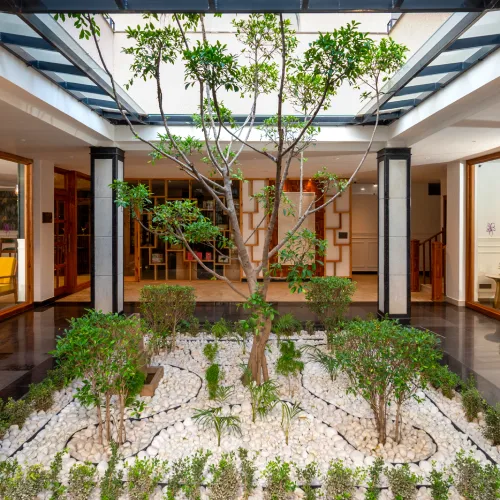 Book a stay at Orchid Rishivan Resort, premium hotel in Rishikesh with welcoming lobby Lobby view of Orchid Rishivan Resort in Rishikesh, top hotel near Byasi