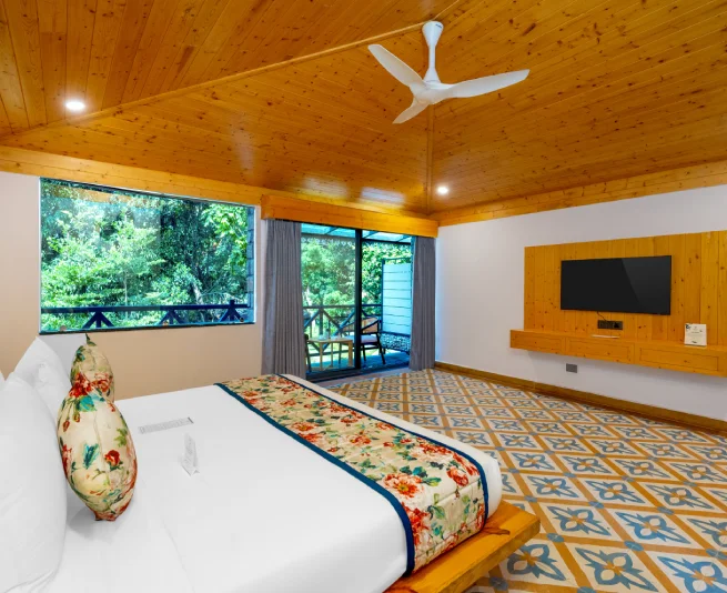 Book Van Rekha Room – Forest Balcony Stay in Rishikesh Near Atali Byasi Van Rekha Forest-View Hotel Room with Balcony at The Orchid Rishivan, Rishikesh