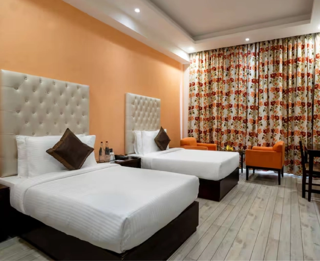 Hotel rooms in Shimla – Deluxe Twin Room booking Twin room at best hotel in Shimla | Reserve The Orchid Hotel room