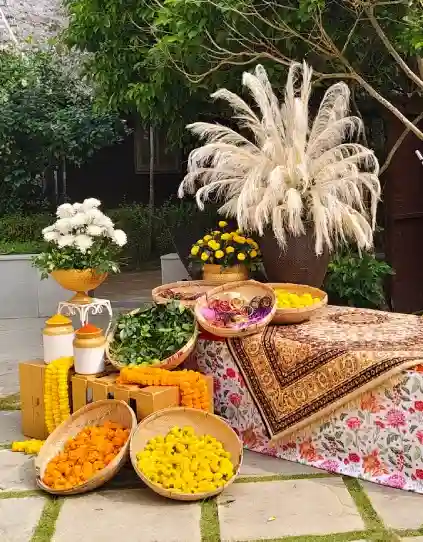 Luxurious Banquet Setup in Mumbai Banquet setup in Mumbai with a luxurious ambiance