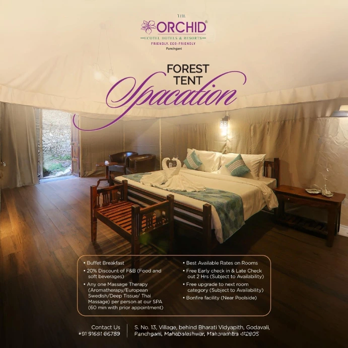 Forest Tent Spacation – Orchid Panchgani Forest Tent Spacation Offer at The Orchid Panchgani