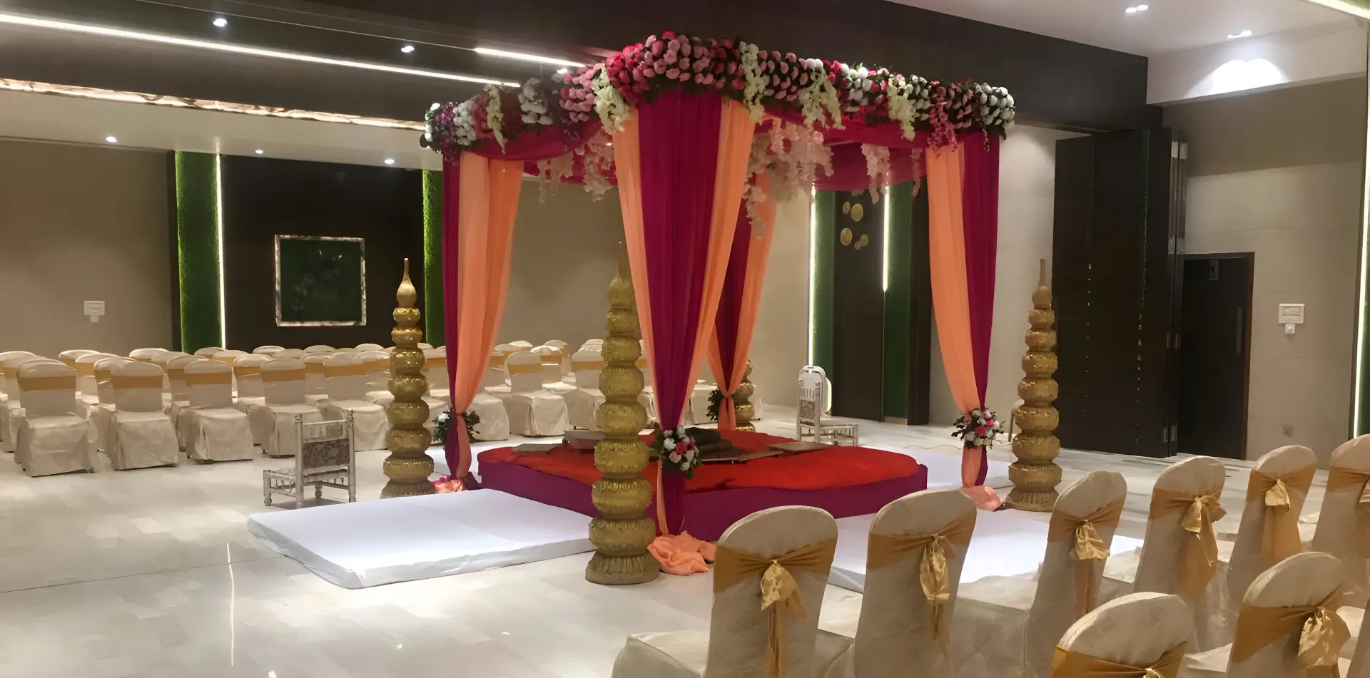 Premium Stay at The Orchid Hotel Panchgani Elegant wedding venue interiors of The Orchid Hotel Panchgani